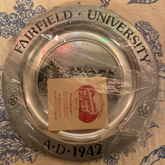 Fairfield University Pewtarex Commemorative Plate - Picture 13 of 15